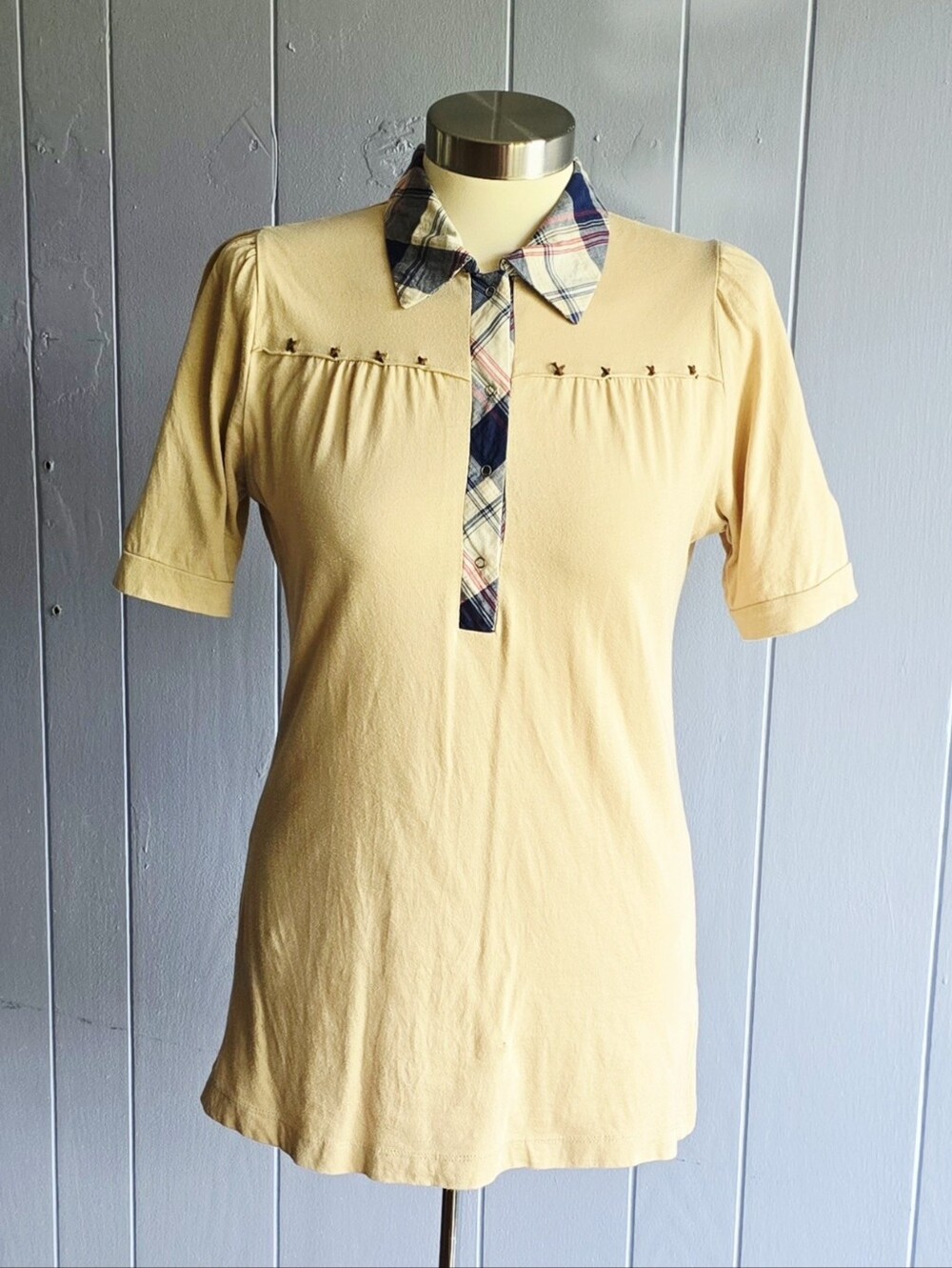 Chalotte Russe Women Or Youth Western Vintage Look Style Polo Shirt